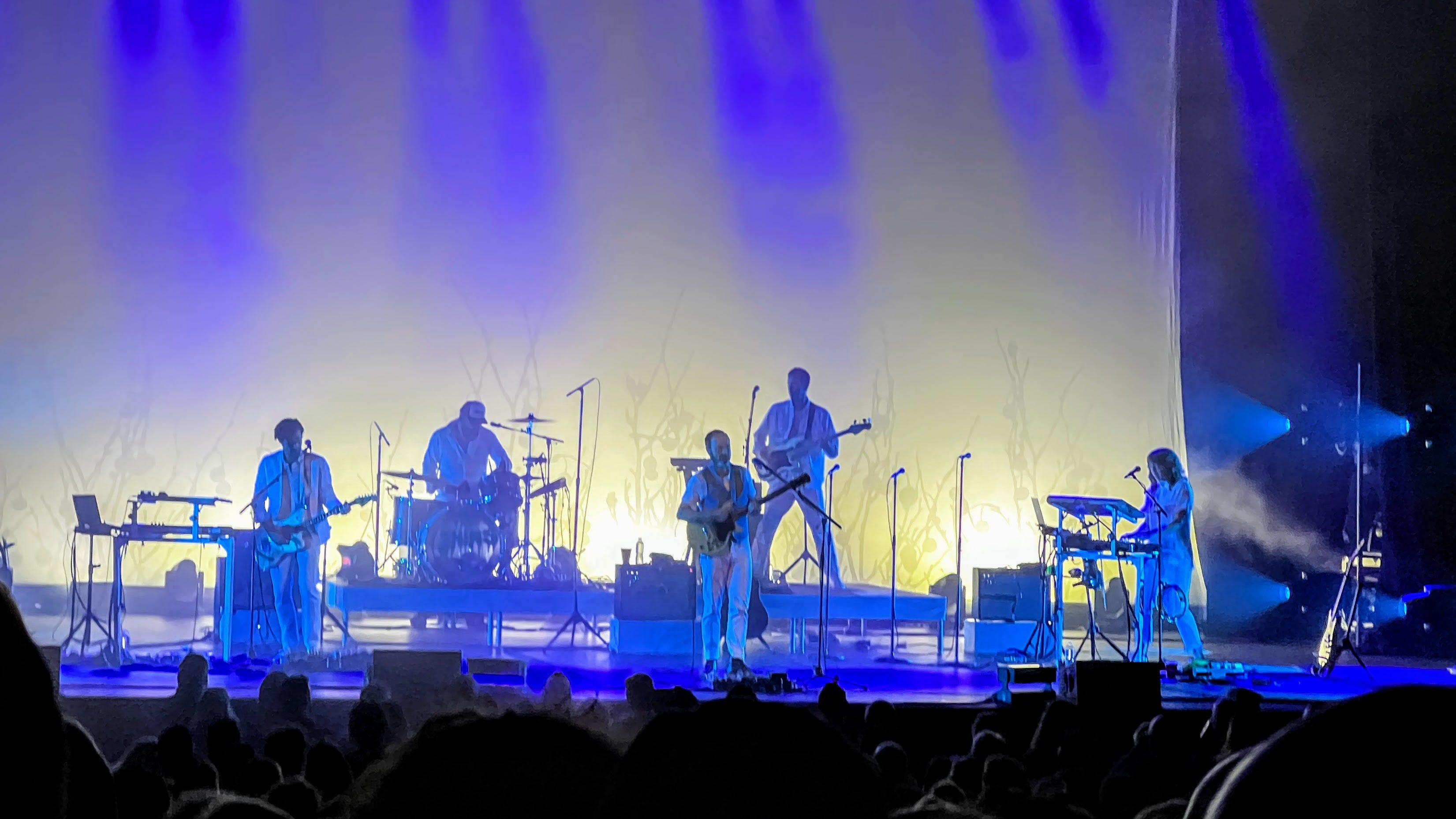 a lackluster photo of The Shins i took on September 10, 2022 at the Orpheum in Minneapolis